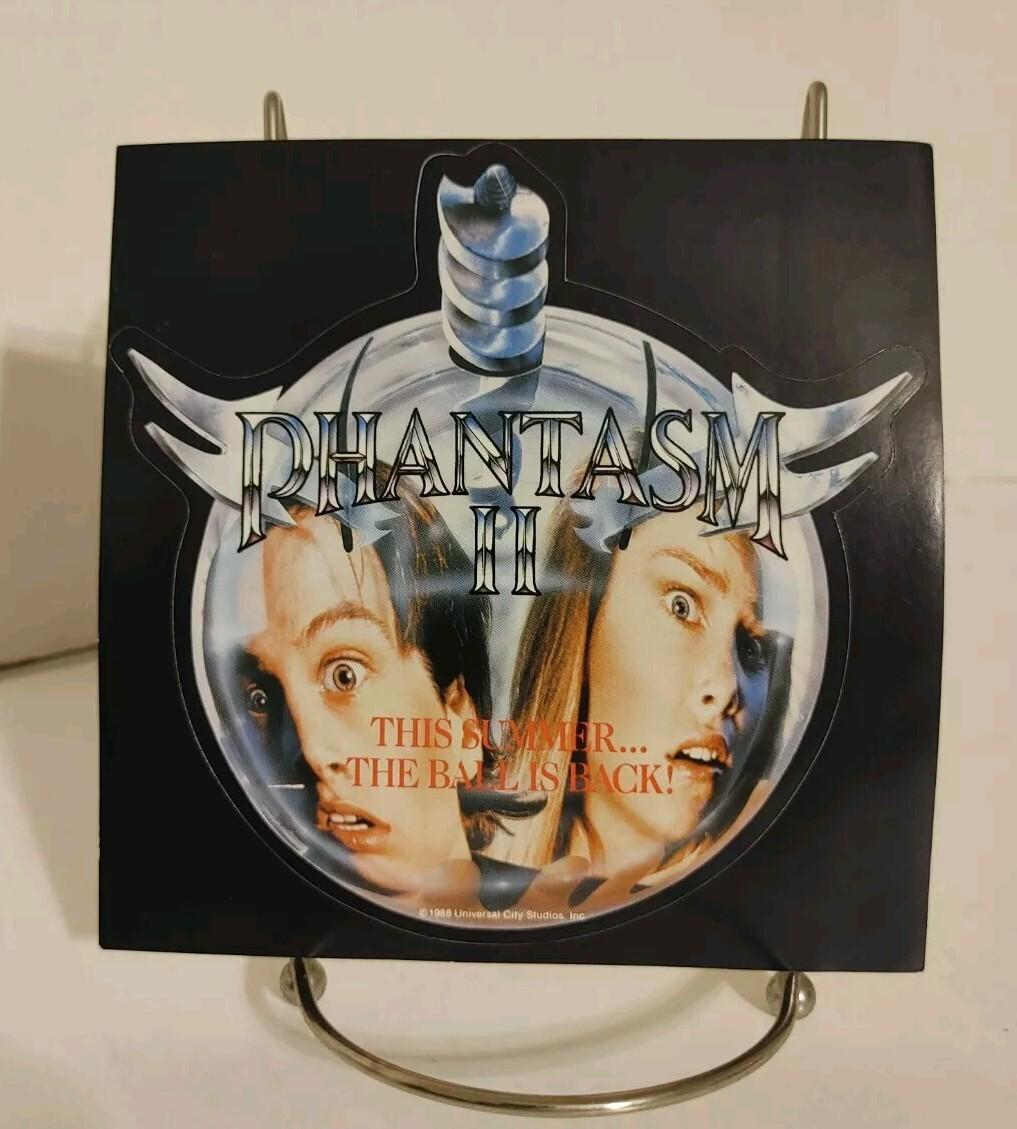 Vintage 1988 PHANTASM II Movie Promo Sticker Fastrack Rare Angus Scrimm