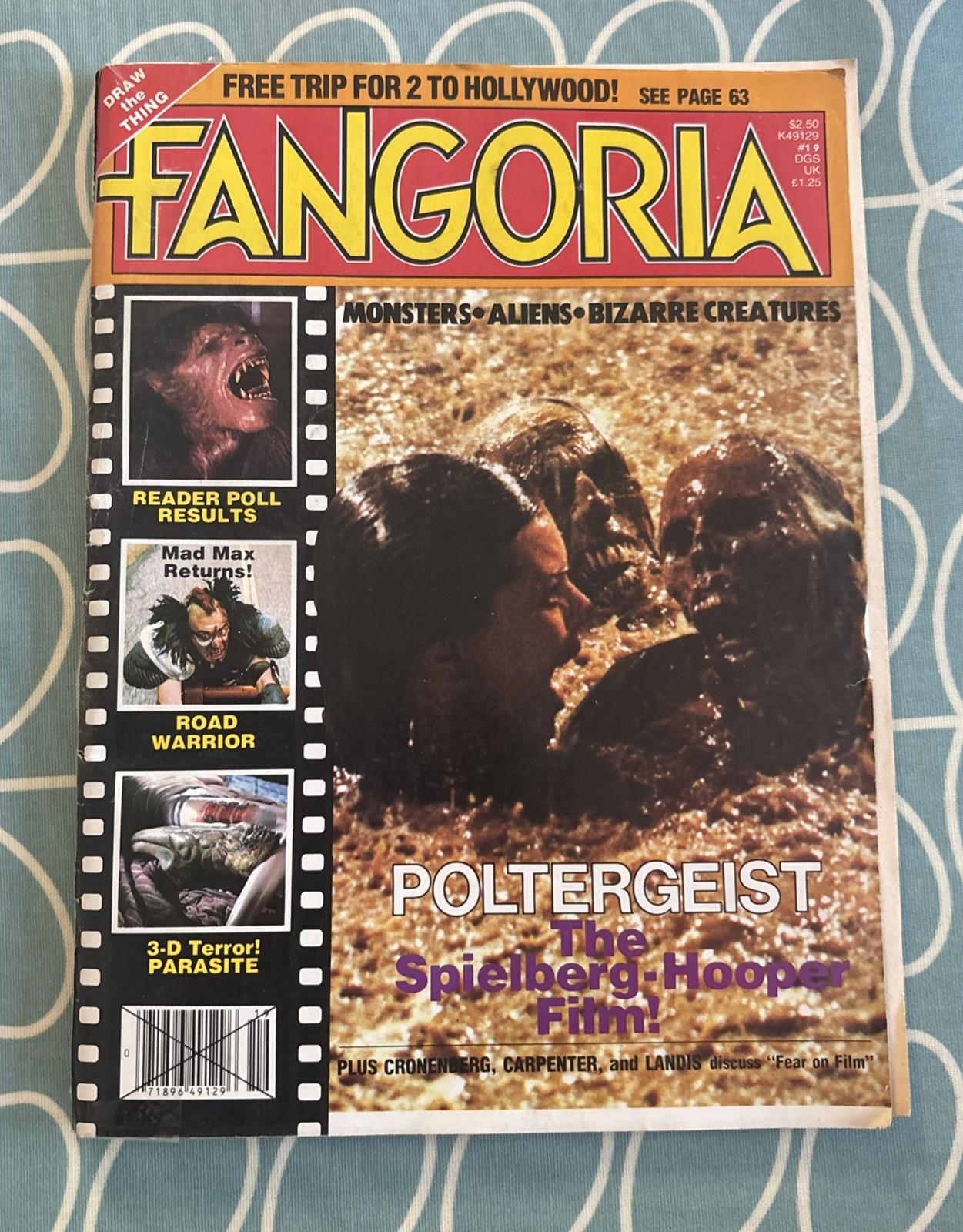 Fangoria #19 May 1982 Spielberg-Hooper “Poltergeist” mad max parasite. 