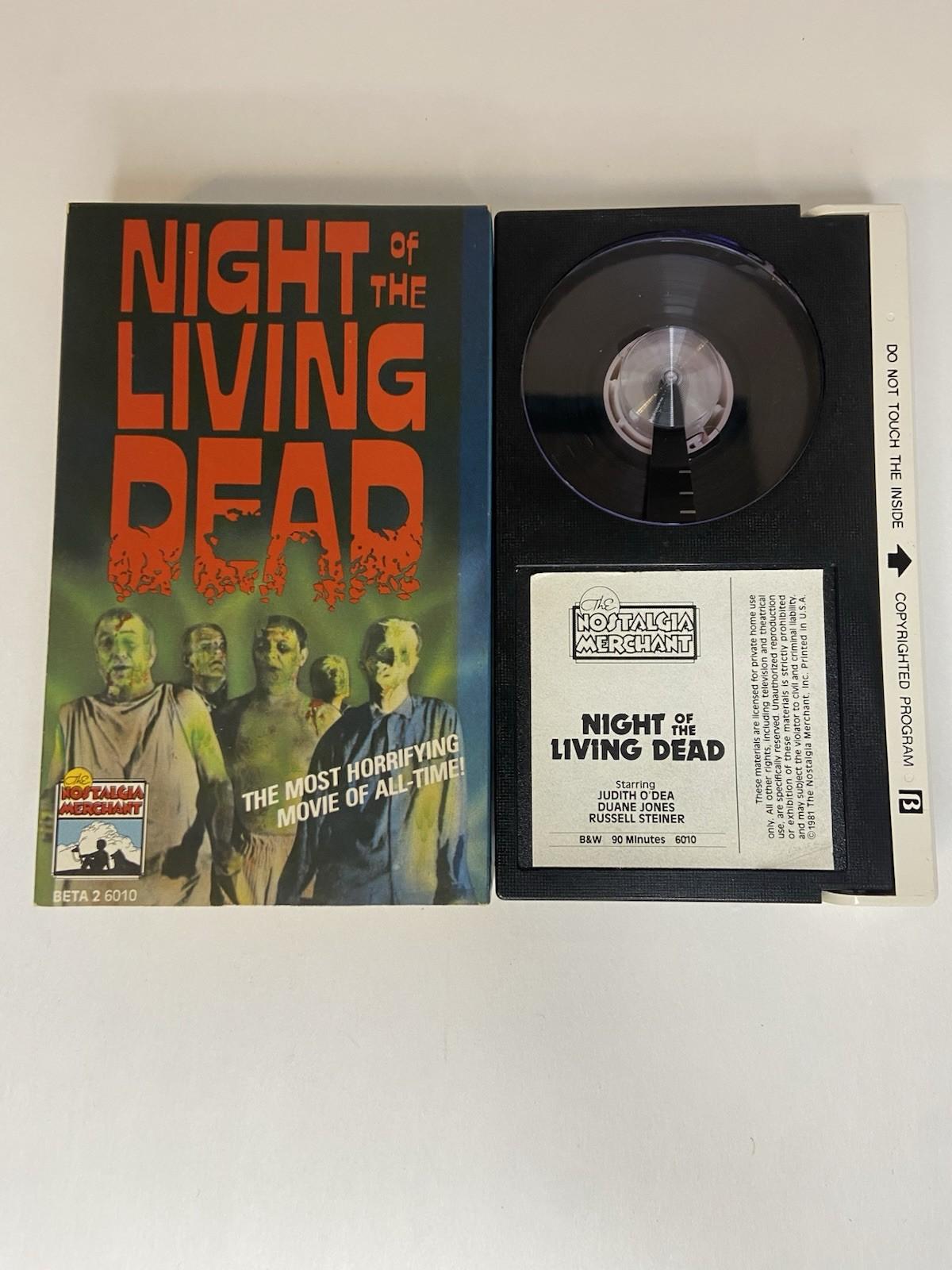 Night Of The Living Dead Beta Betamax Black And White Film Rare HTF Horror