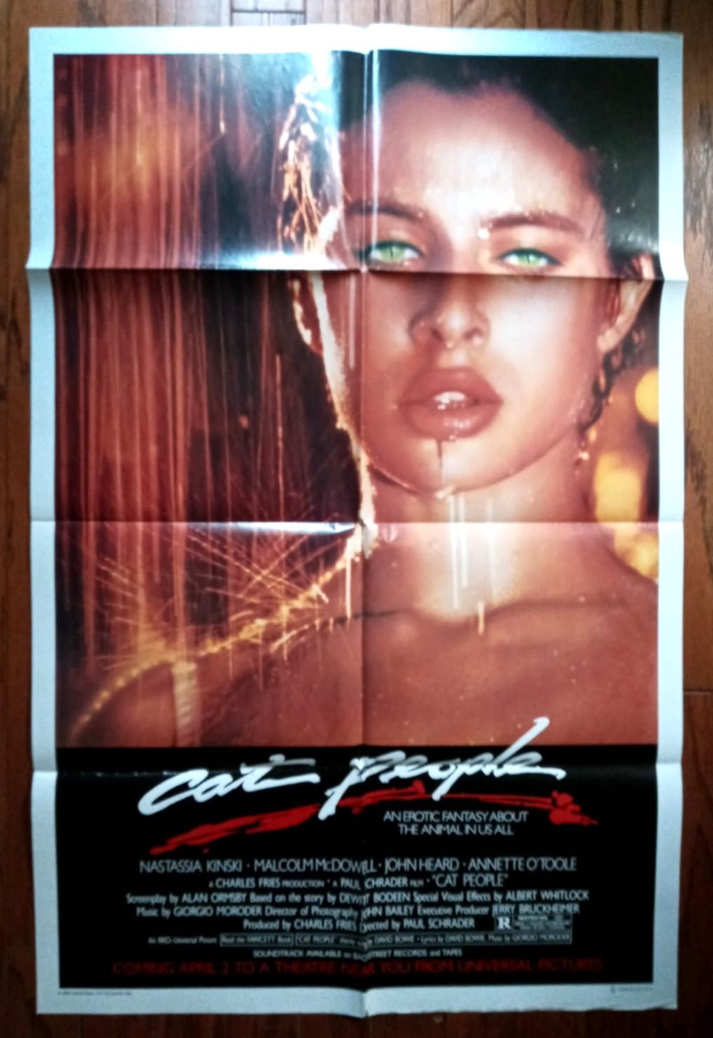 CAT PEOPLE (1982) 27x41 Original Folded Advance One Sheet Movie Poster
