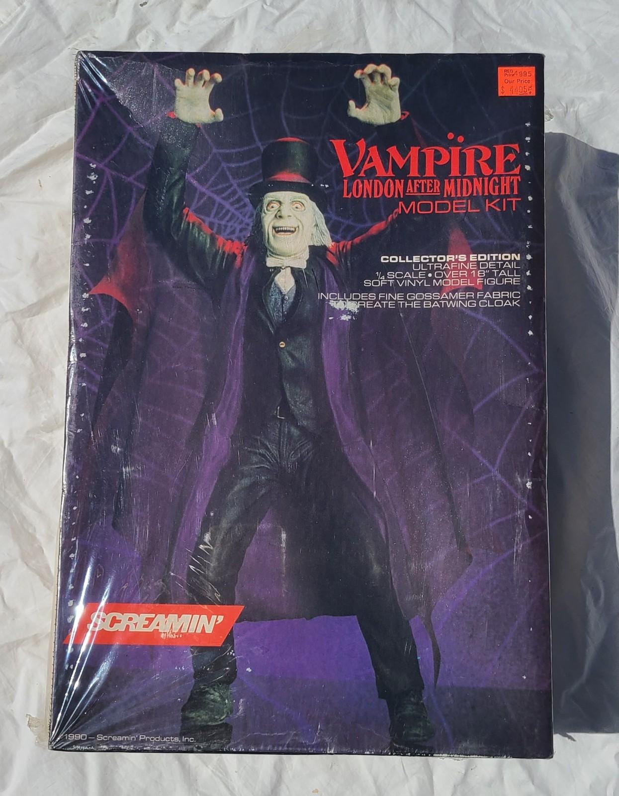 Screamin Vampire London After Midnight 14 Scale Model Kit Horror 1990 Sealed