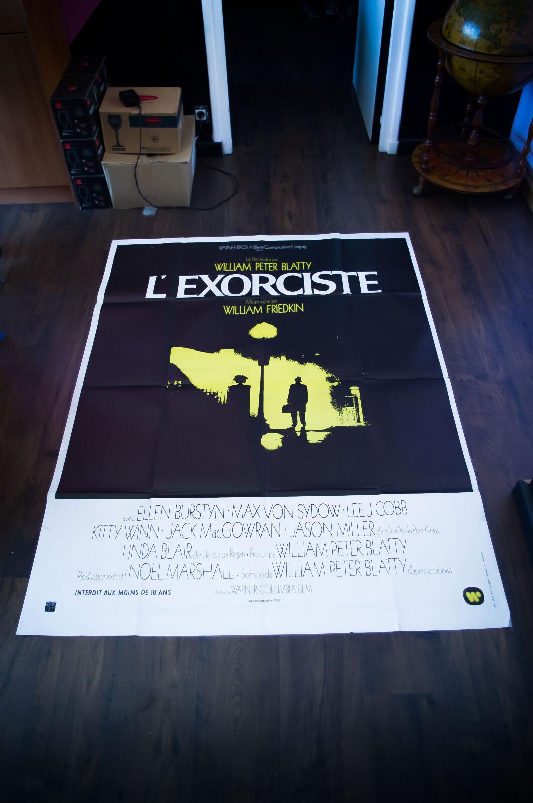 THE EXORCIST William Friedkin French Grande Vintage Movie Poster Original 1974