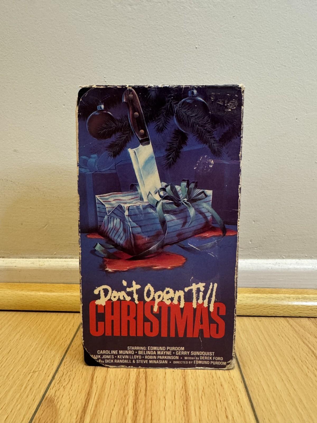 Don't Open Till Christmas (VHS 1985) Vestron~ 1980s HOLIDAY SLASHER~Santa Killer