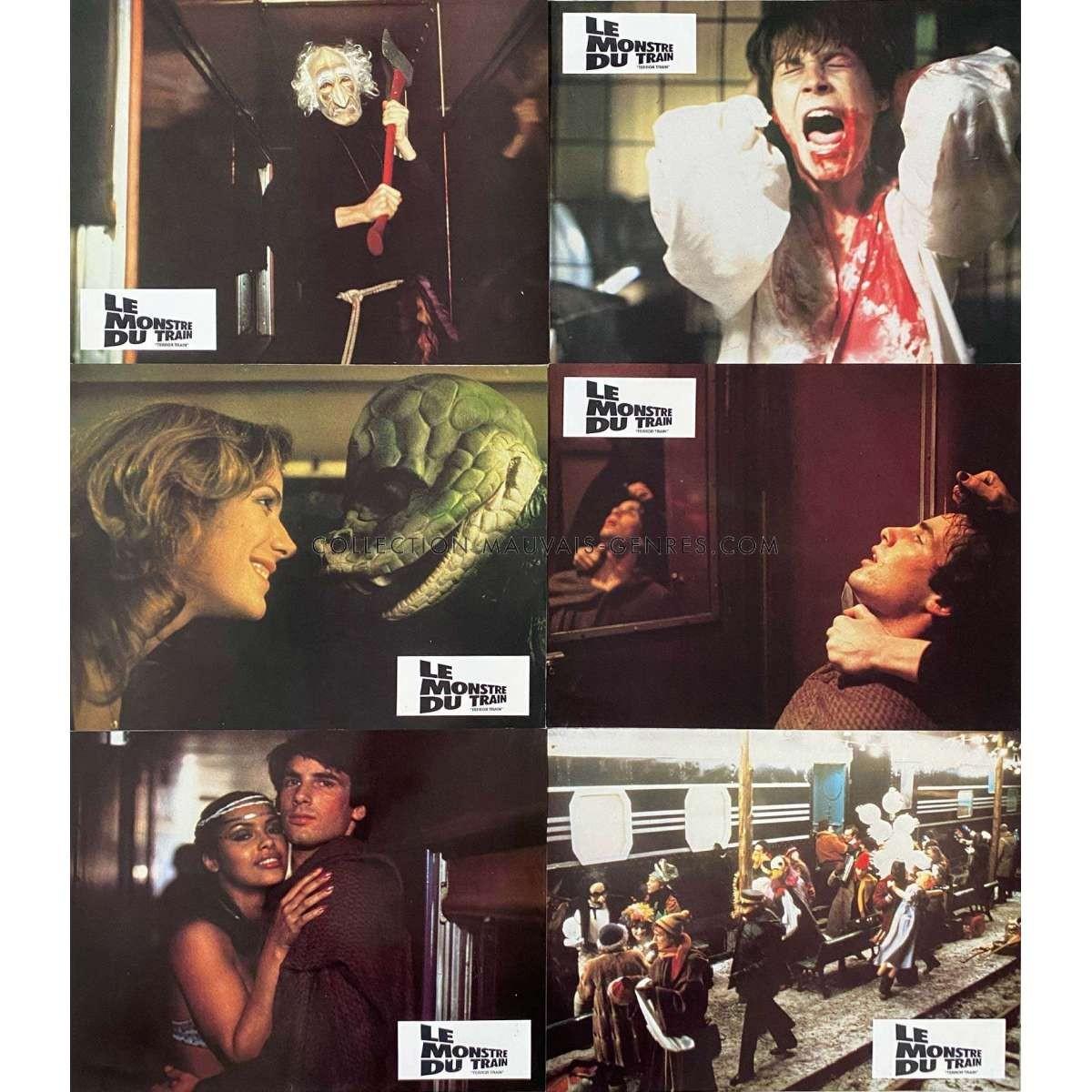 TERROR TRAIN French Lobby Cards x6 - 9x12 in. - 1980 - Roger Spottiswoode, Jamie