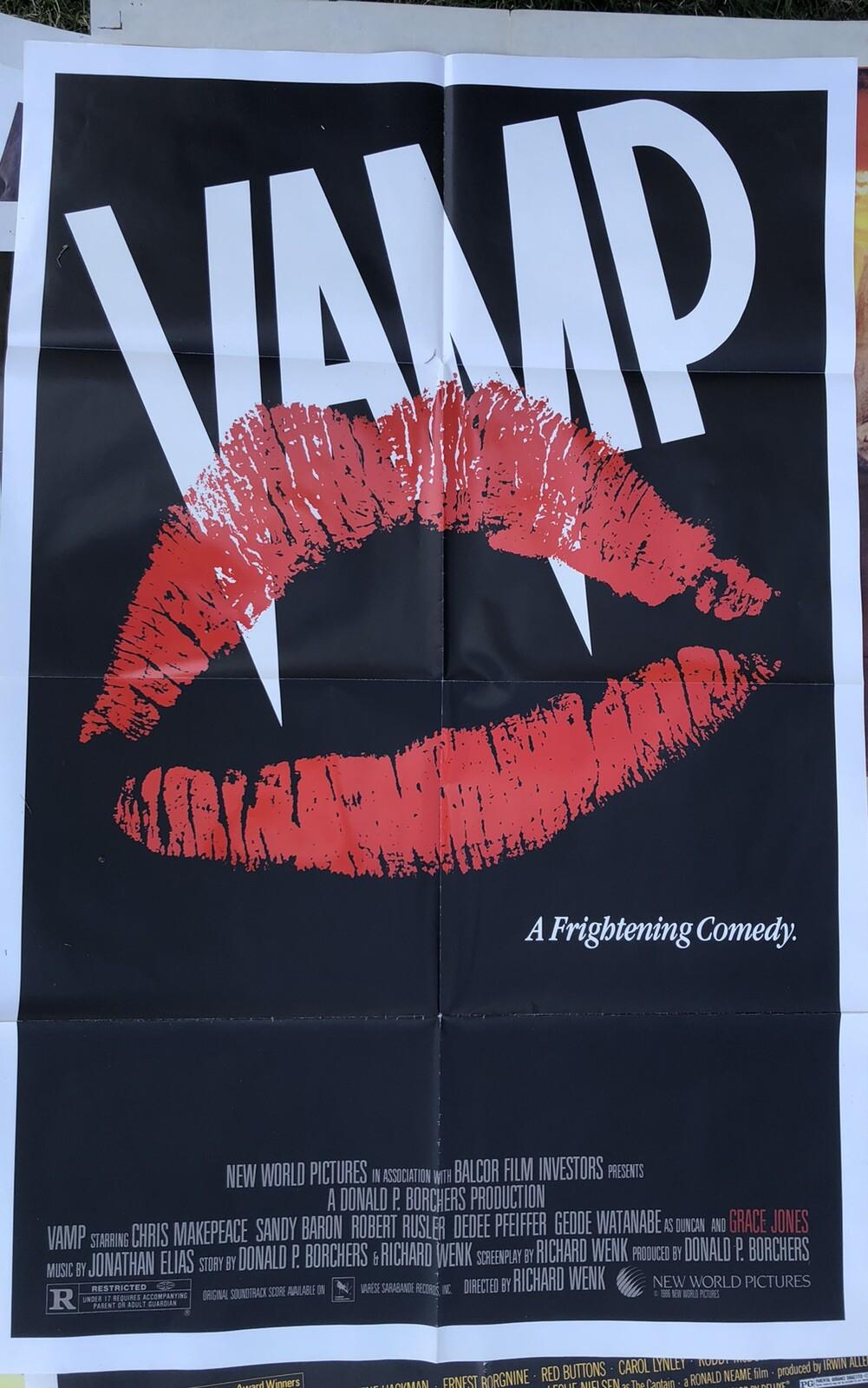 VAMP MOVIE POSTER Original 27x41 1986 HORROR FILM GRACE JONES