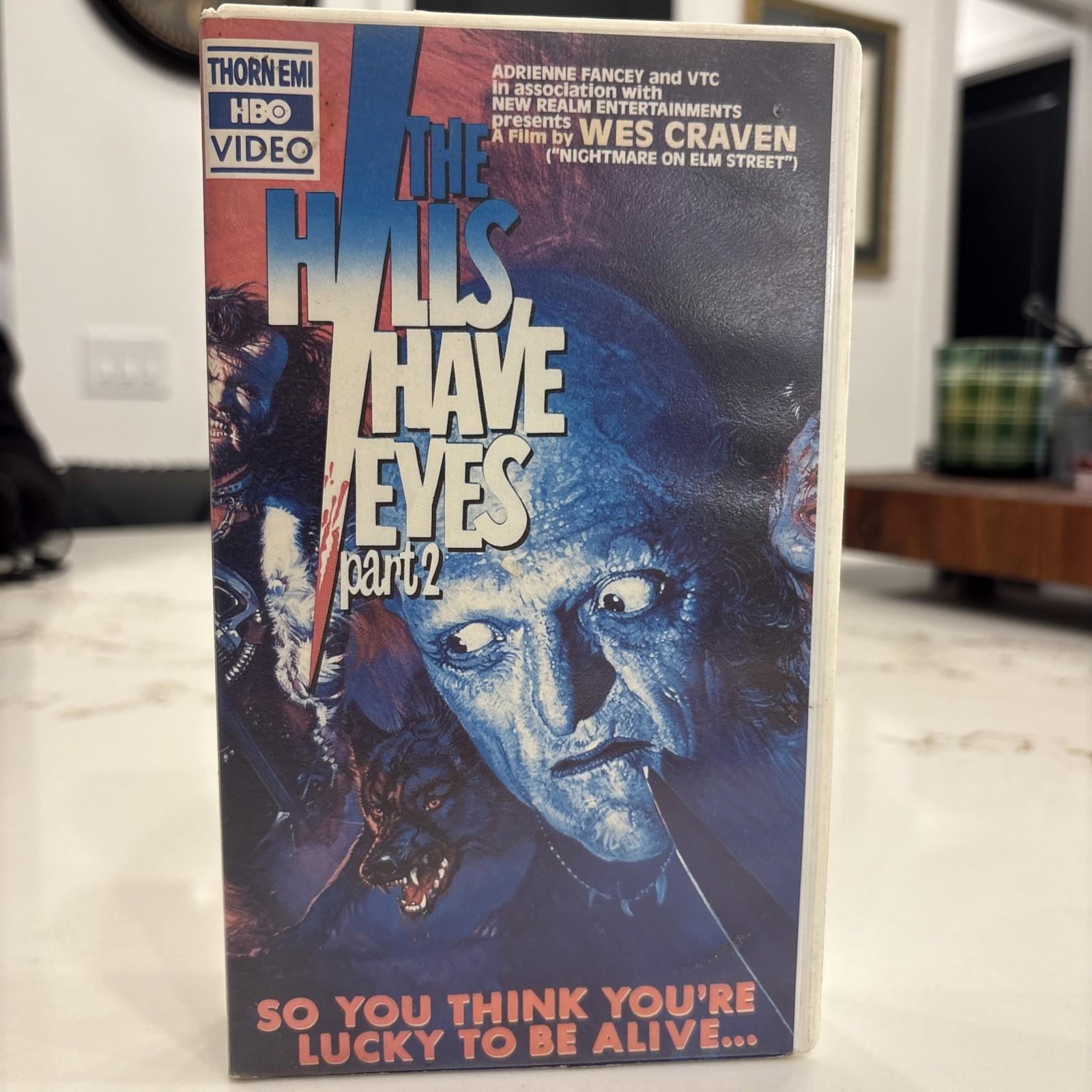 The Hills Have Eyes Part 2 (VHS, HBO Video)by Wes Craven clamshell case RARE 