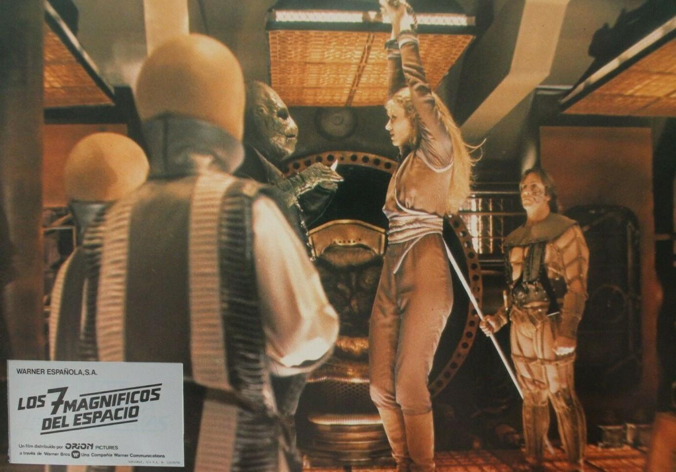 1981 BATTLE BEYOND THE STARS Lobby Card Original Vntge Spain Peppard, Danning #2