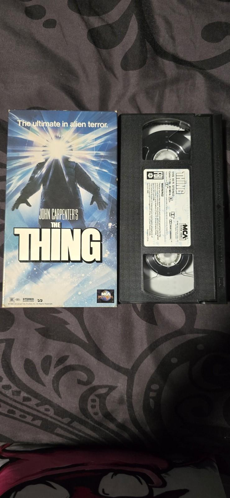 The Thing VHS Rare Title 1982 John Carpenter 