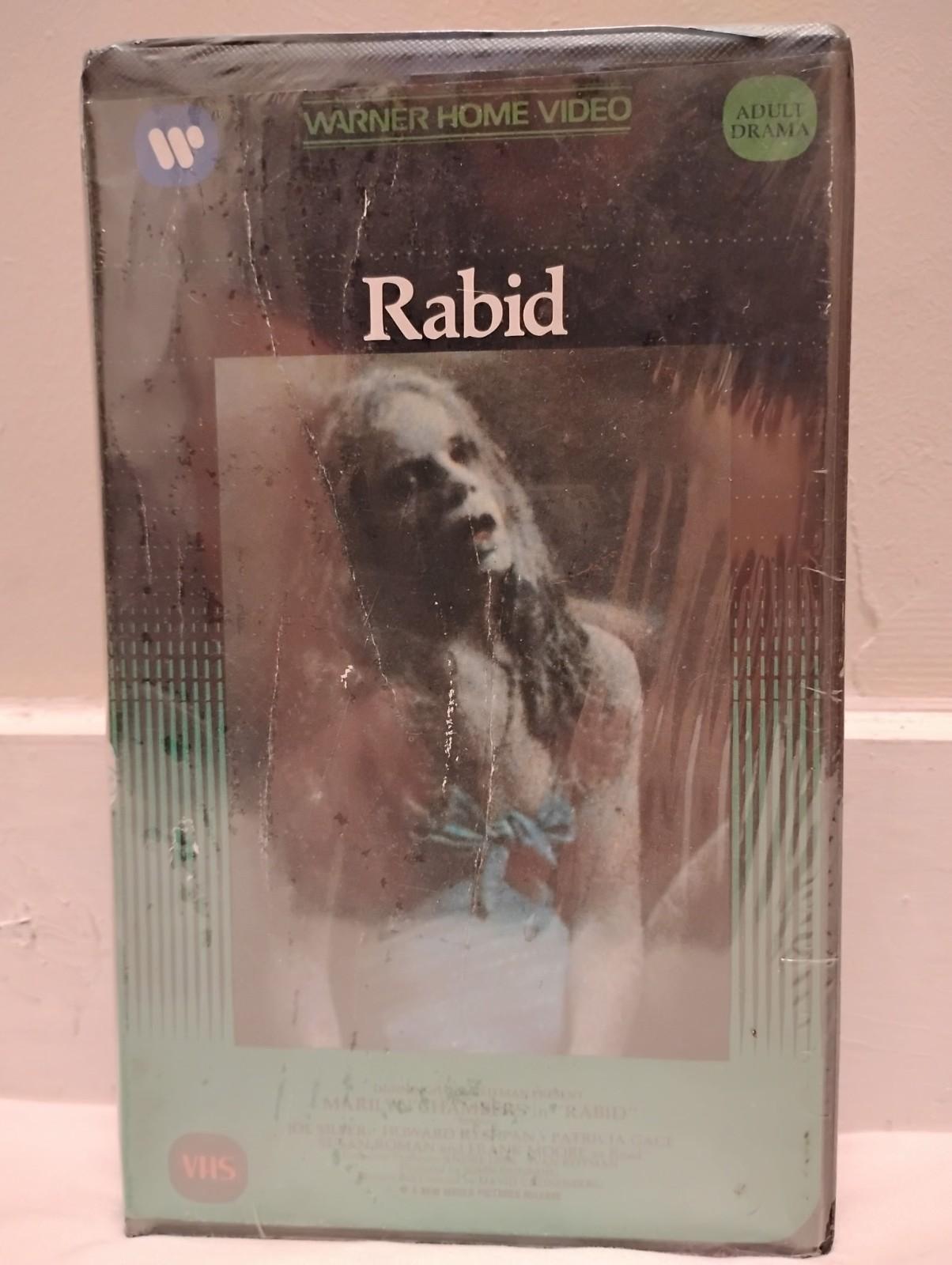 Rabid VHS 1977  Marilyn Chambers Warner Home Video Big Box Clamshell