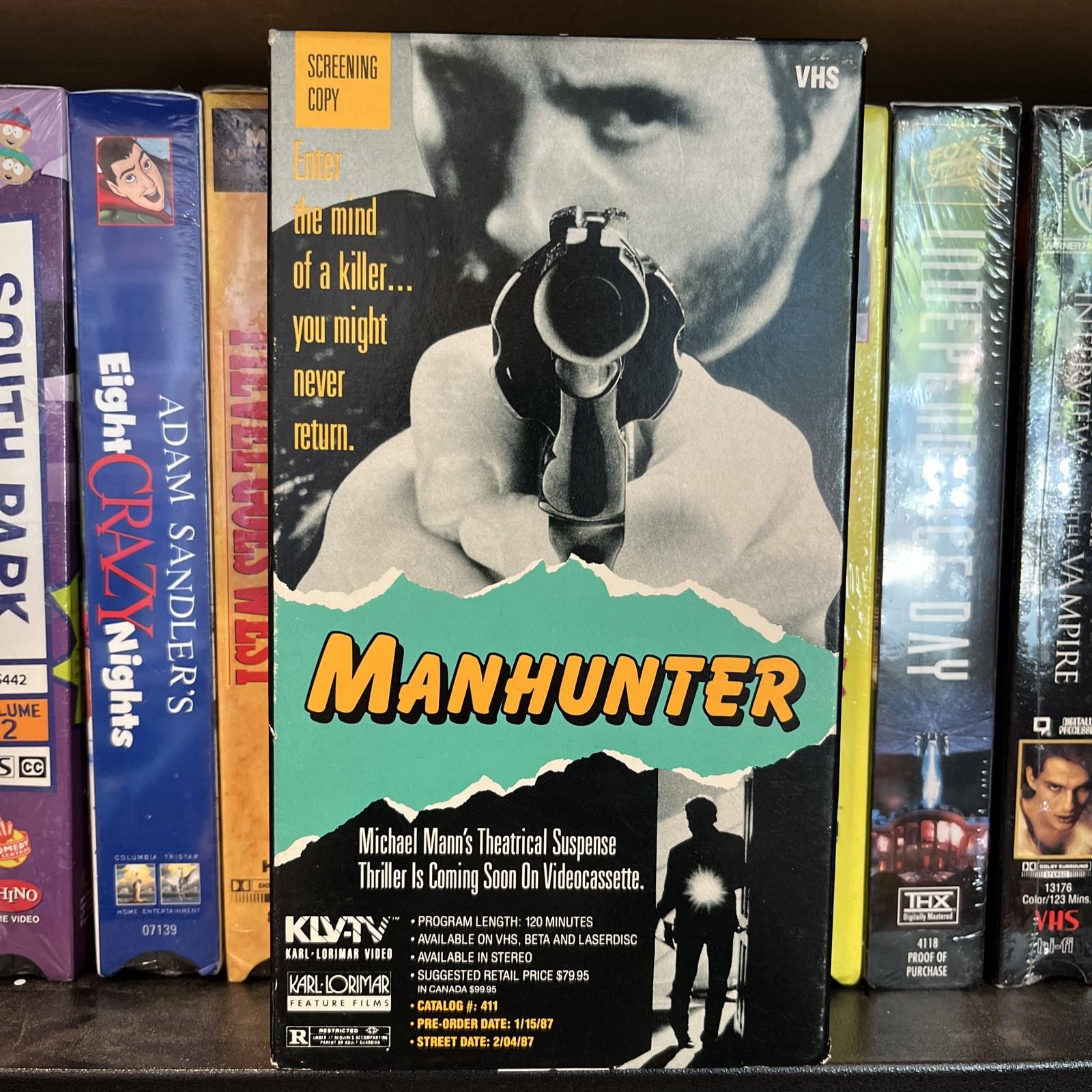 MANHUNTER (1986) VHS Screener Michael Mann RARE Collector Horror
