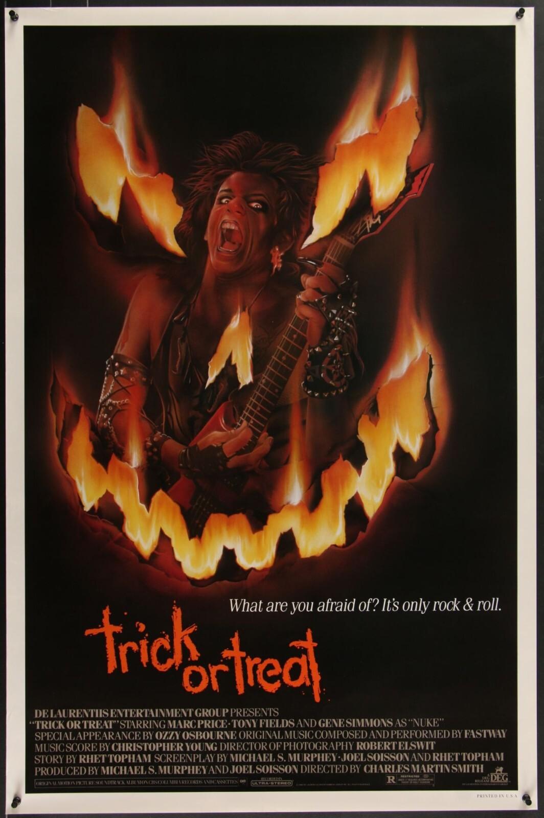 Trick or Treat (1986) Original Movie Poster Rolled 27x41