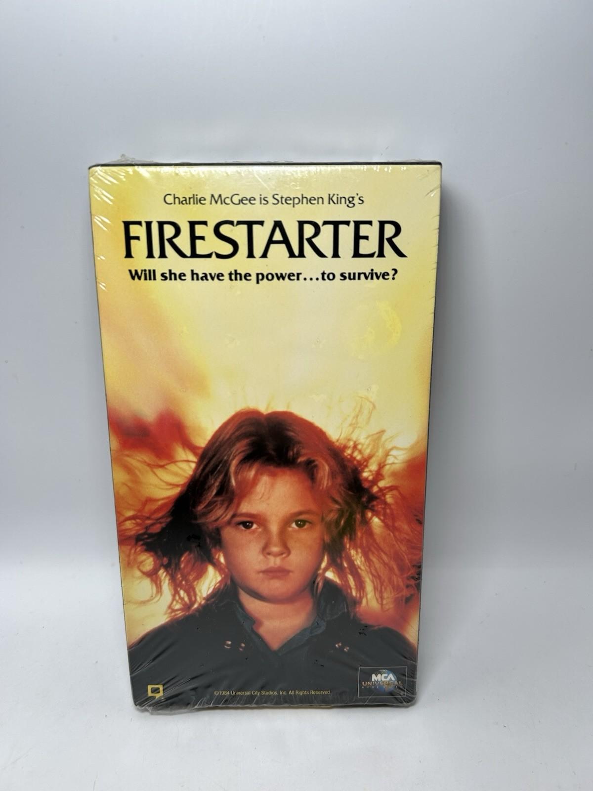 1984 Stephen King's Firestarter (1992 Release) Cult Classic VHS - Sealed