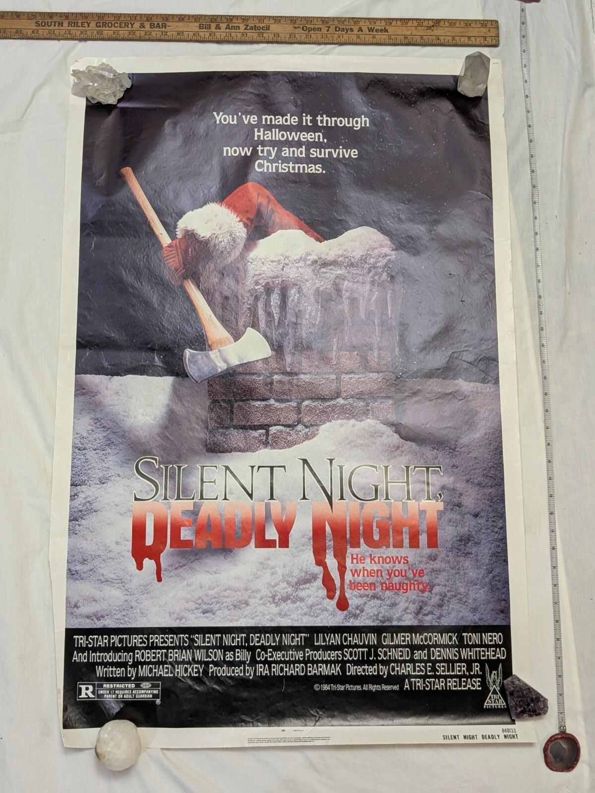SILENT NIGHT DEADLY NIGHT 1984 ORIG MOVIE POSTER CLASSIC HORROR RARE