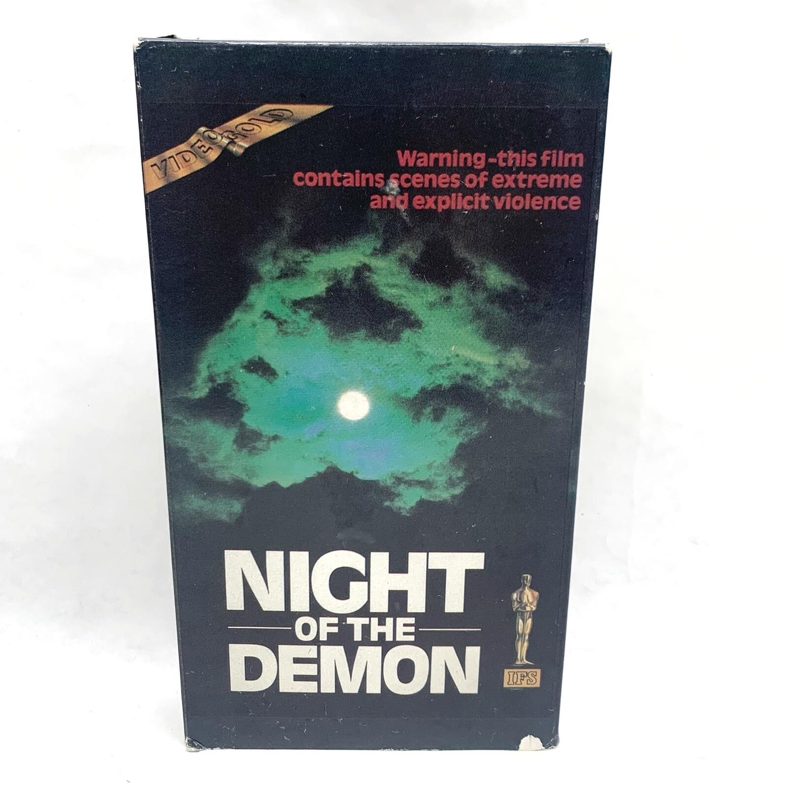Night Of The Demon (1988, VHS Tape) Vintage RARE Horror