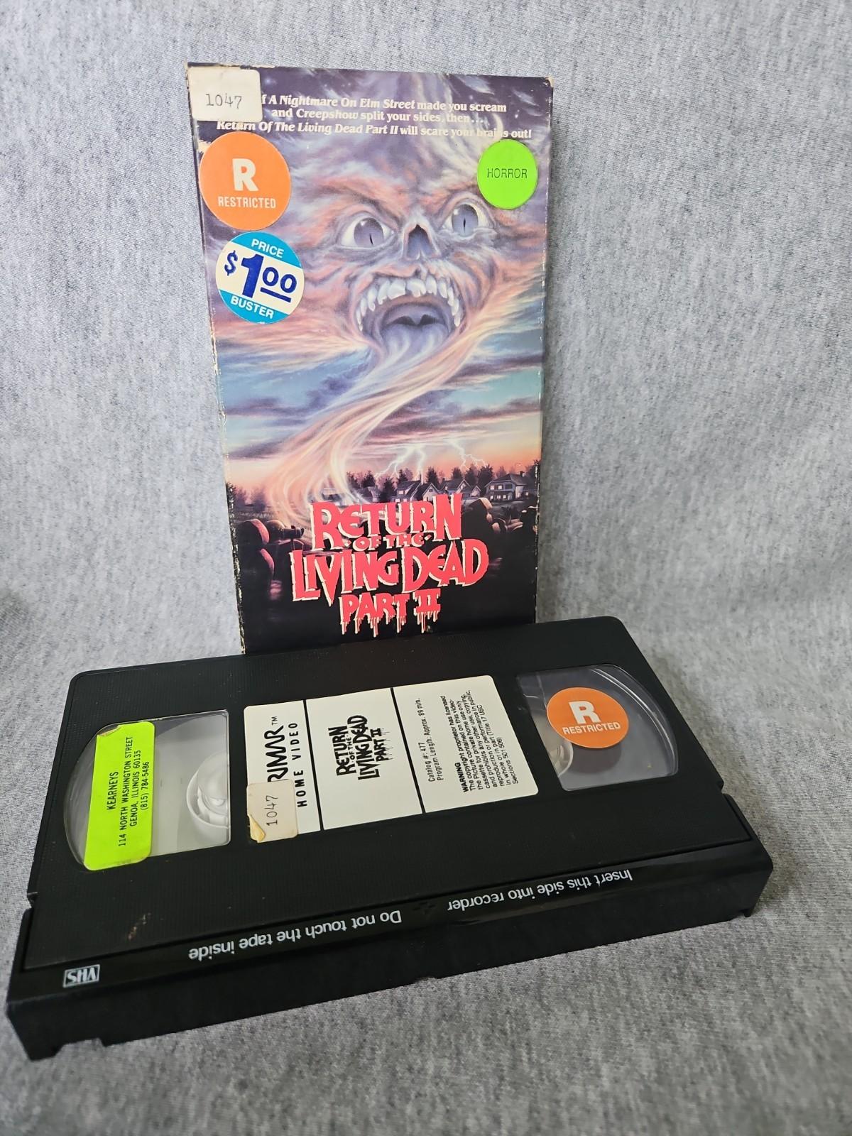 Return of the Living Dead Part II 2 VHS Lorimar 1987  RARE 