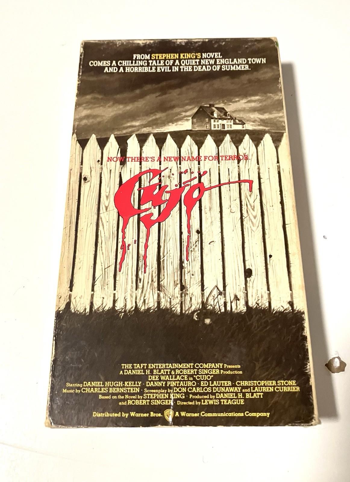 Cujo VHS 1983 Stephen King Horror Classic Warner Home Video Original