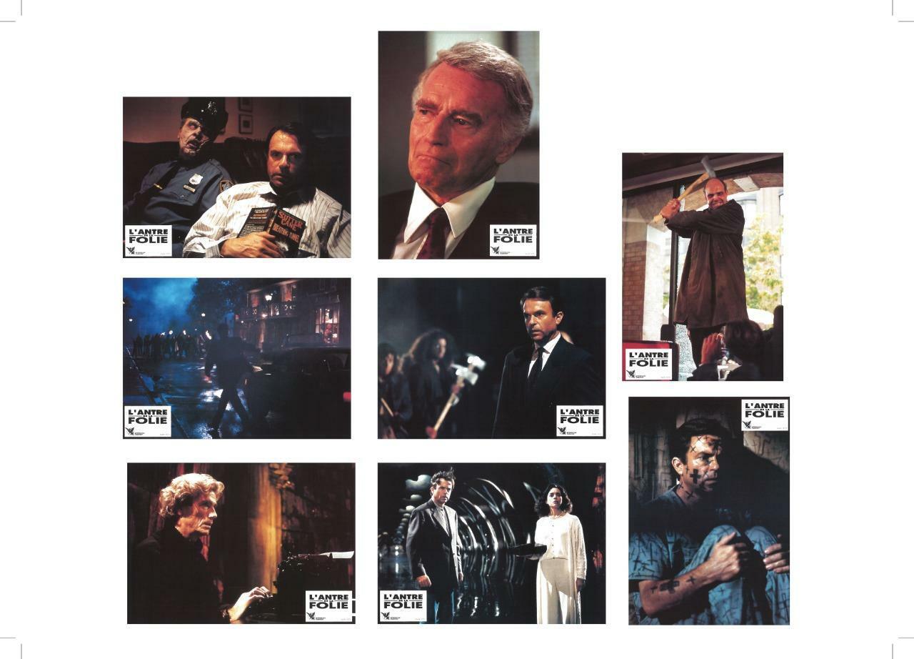 IN THE MOUTH OF MADNESS - CARPENTER / SAM NEILL - RARE FRENCH LOBBY CARD SET