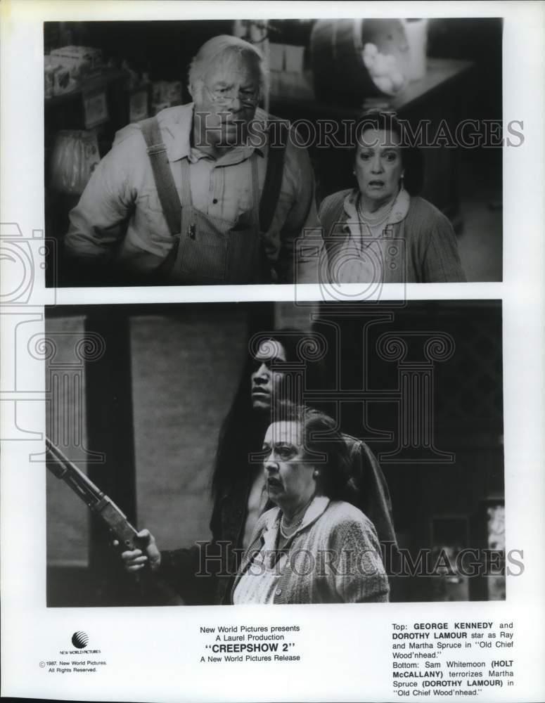 1987 Press Photo Actors in scenes from "Creepshow 2" - lrp39329