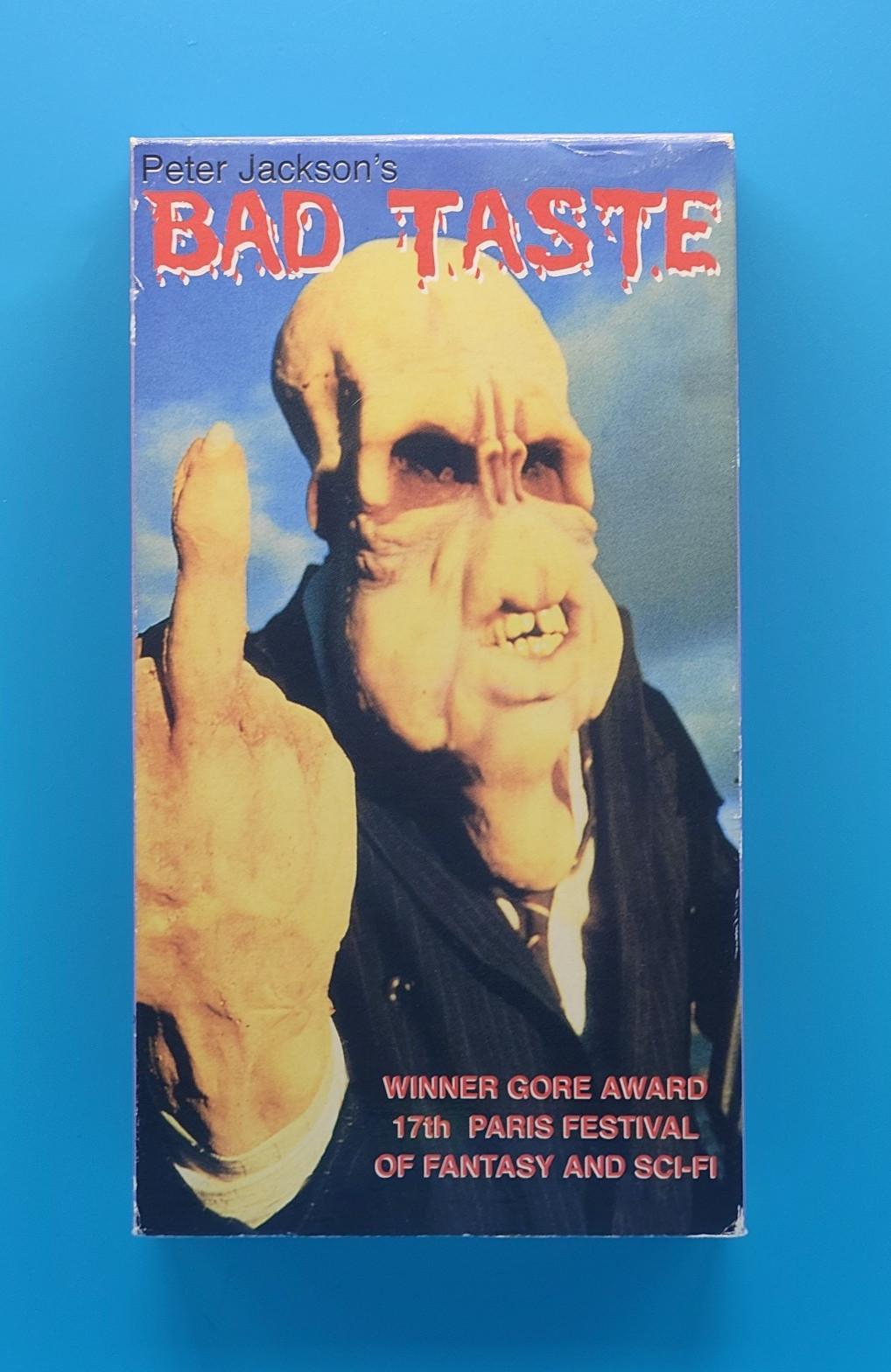 Bad Taste VHS - Unrated - OOP Rare Substance Video Release - Peter Jackson