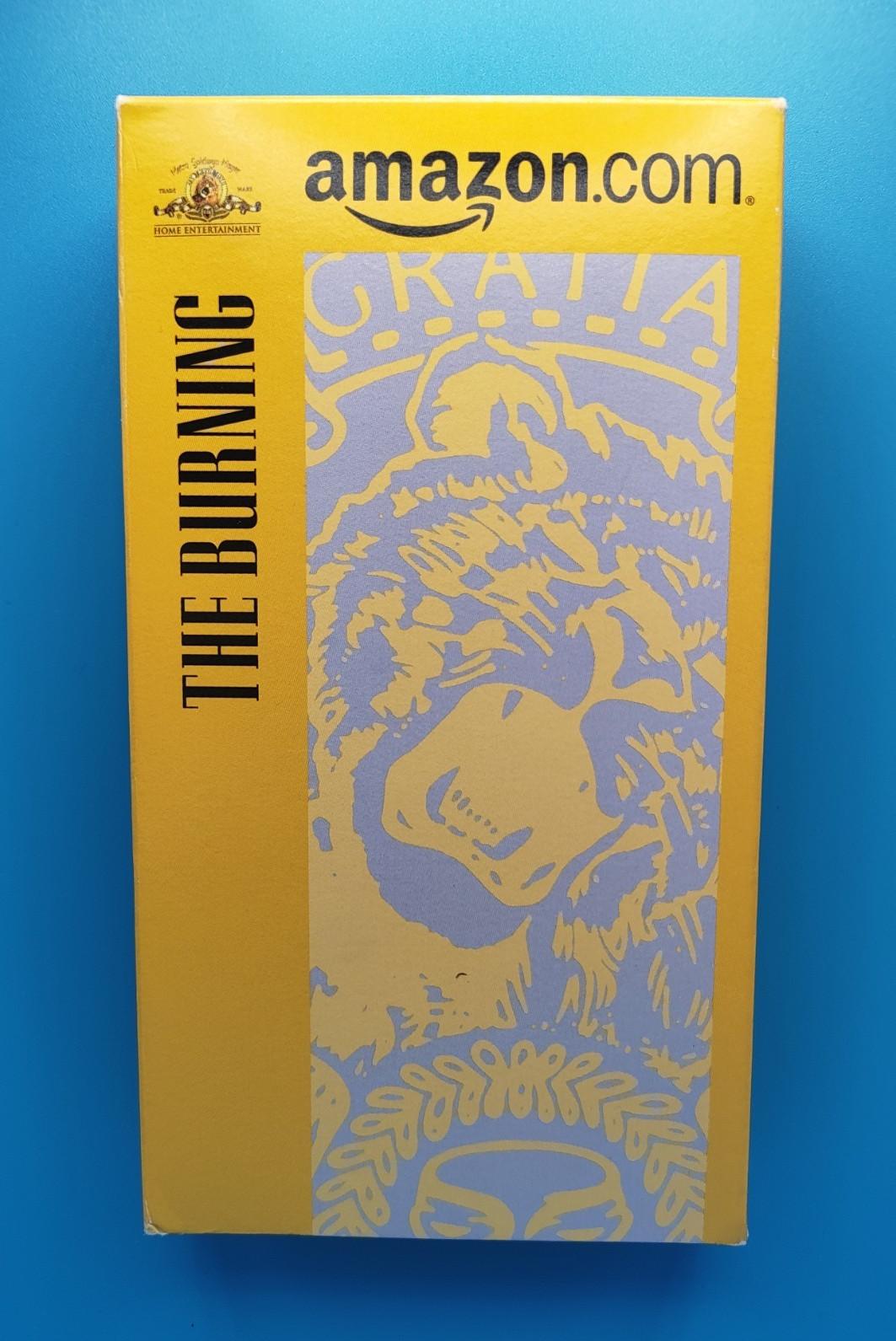 The Burning 1981 Horror Uncut RARE OOP Amazon Edition MGM Vault Yellow Box VHS