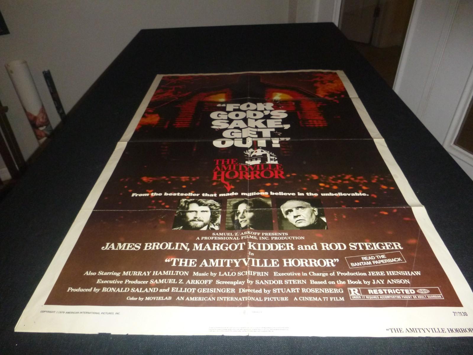 THE AMITYVILLE HORROR 1979 ORIGINAL 27X41 one-sheet MOVIE POSTER  JAMES BROLIN