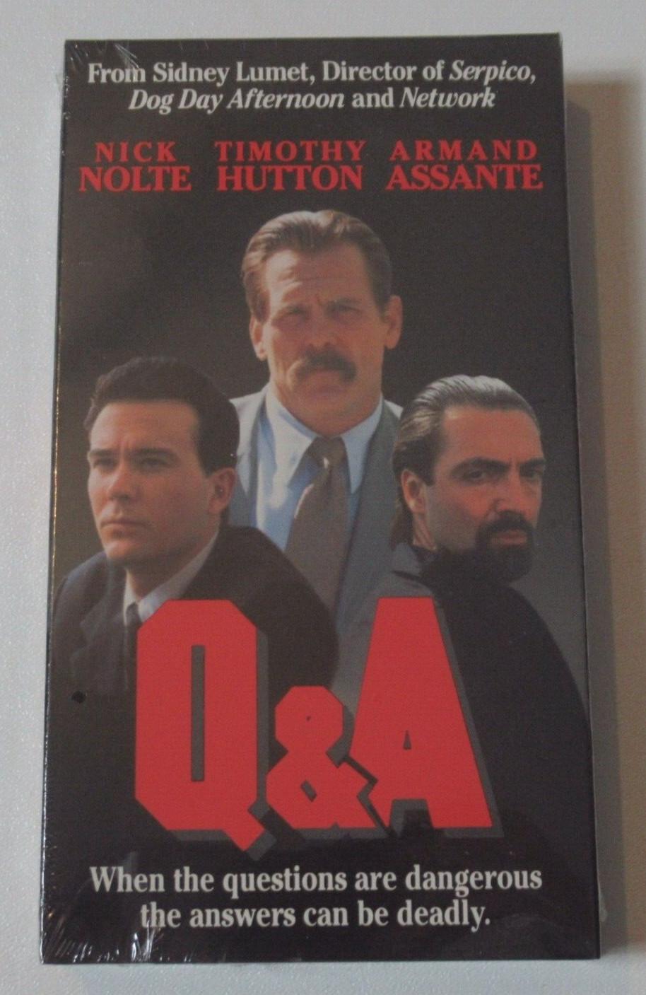 Q&A Sealed VHS Video Tape Movie Vintage 90s 1990 Watermark