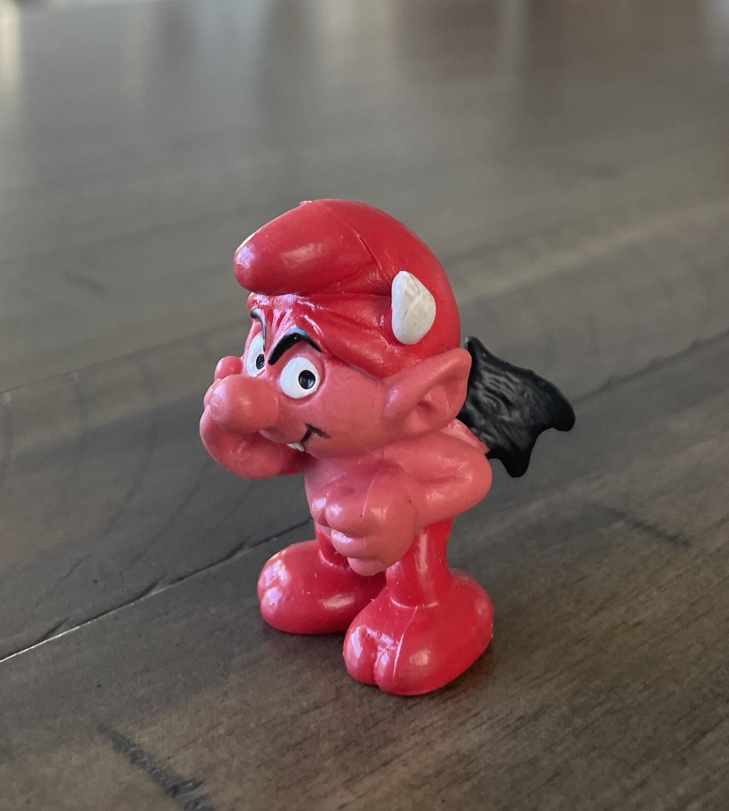 Vintage Devil Smurf 20213 Halloween. Evil Figure Smurfs Gift Figurine