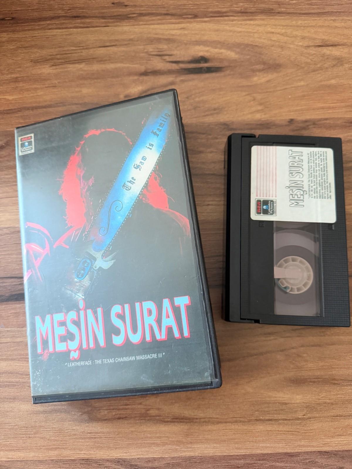 Leatherface Texas Chainsaw Massacre III Turkish Betamax PAL Horror Rare Big Box