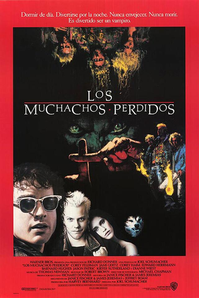 The Lost Boys (1987) Movie Poster International Spanish, Original, SS NM, Rolled