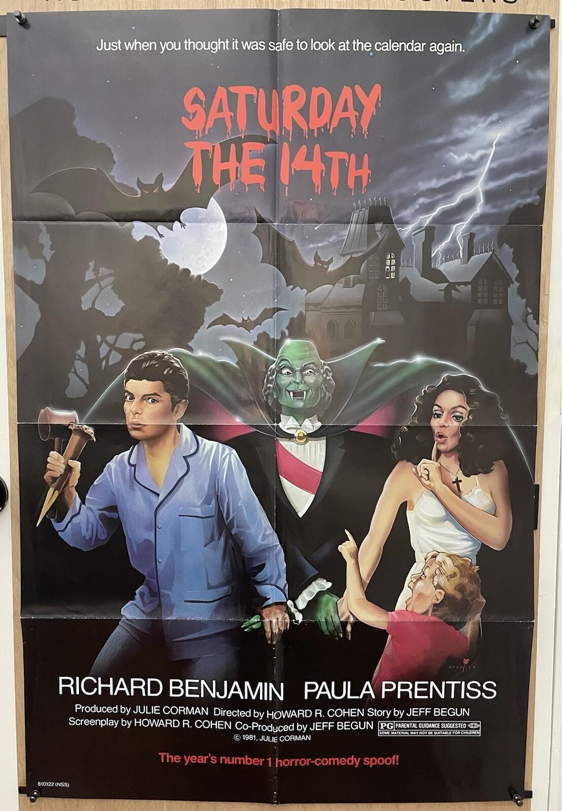 SATURDAY THE 14TH One Sheet 27x41 Movie Poster -100% AUTHENTIC