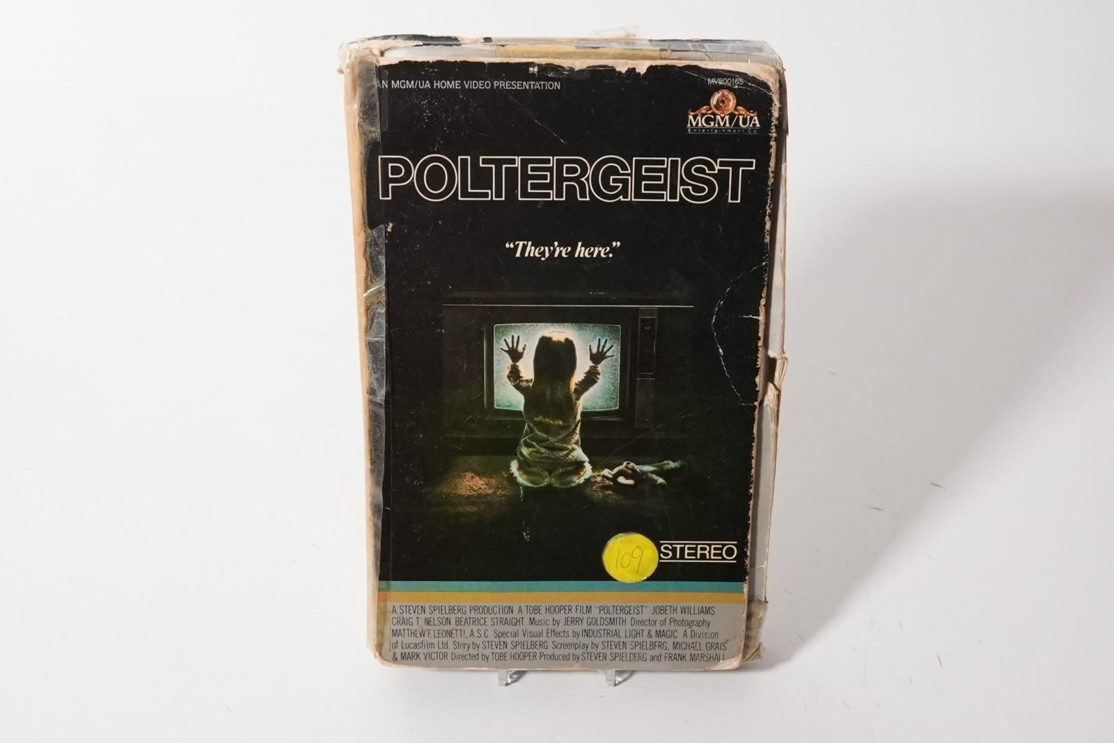 Rare Poltergeist VHS Horror 1982 MGM Big Box Gatefold Case Videophonic Sound HTF