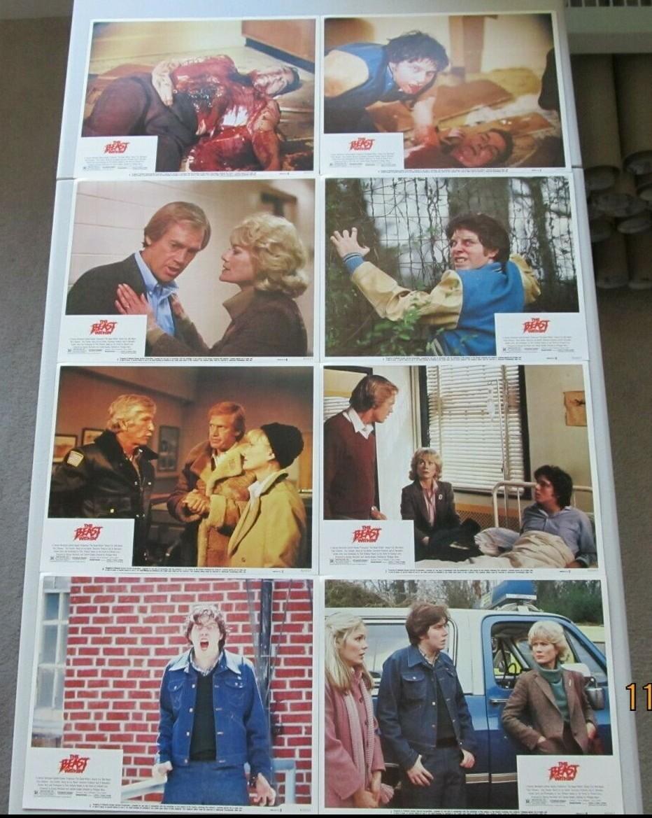 THE BEAST WITHIN ORIGINAL 11X14 LOBBY CARD SET OF 8 BIBI BESCH RONNY COX 1982 