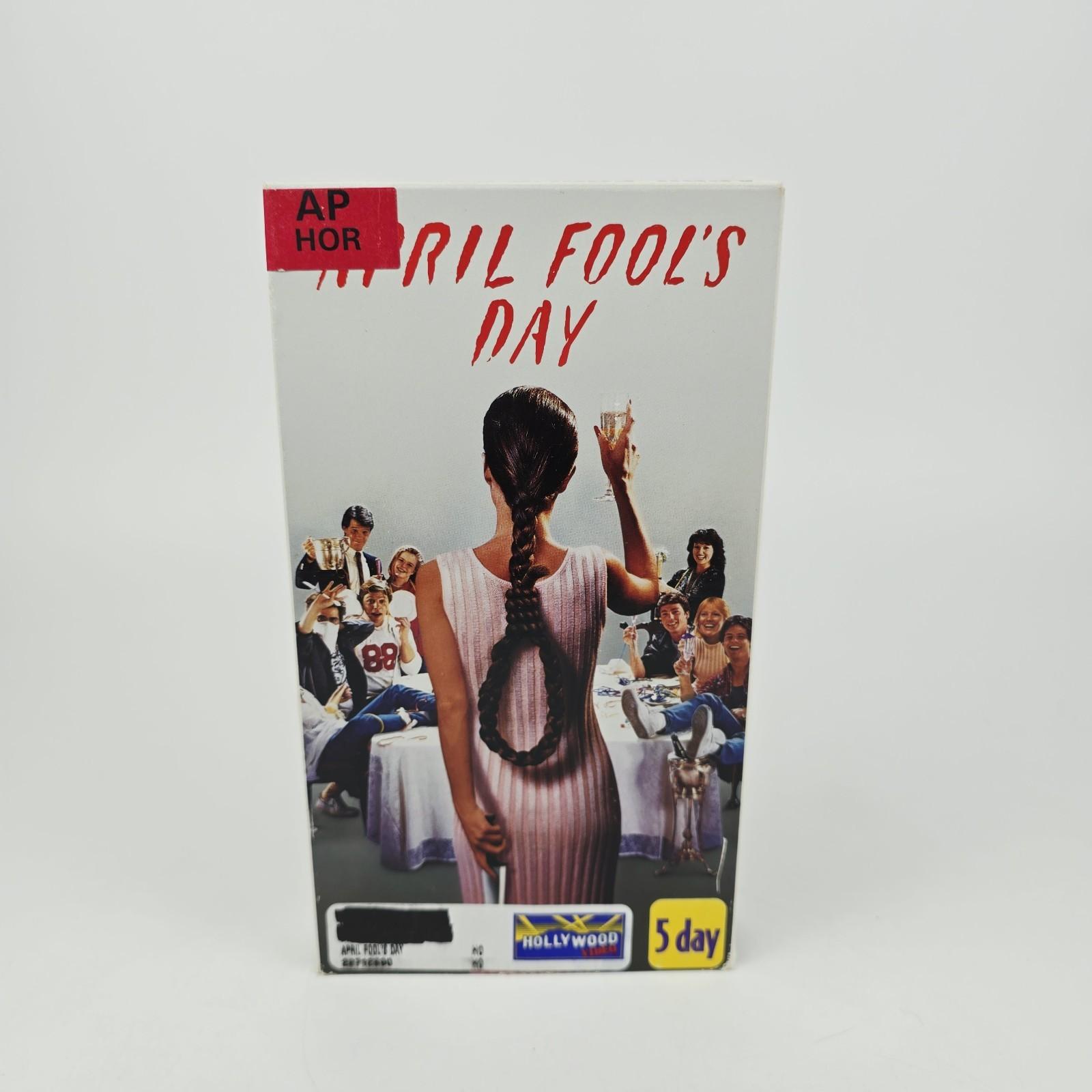 APRIL FOOL'S DAY VHS (1986) Paramount RARE 80s Slasher Horror Cult Classic