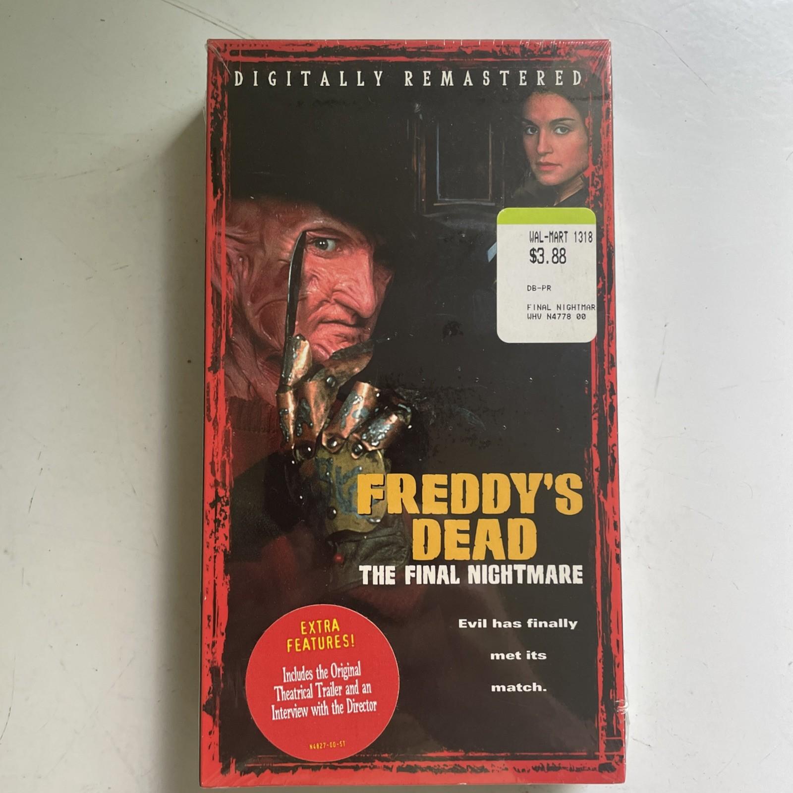 Freddy’s Dead The Final Nightmare on Elm Street Sealed VHS Warner Bros Watermark
