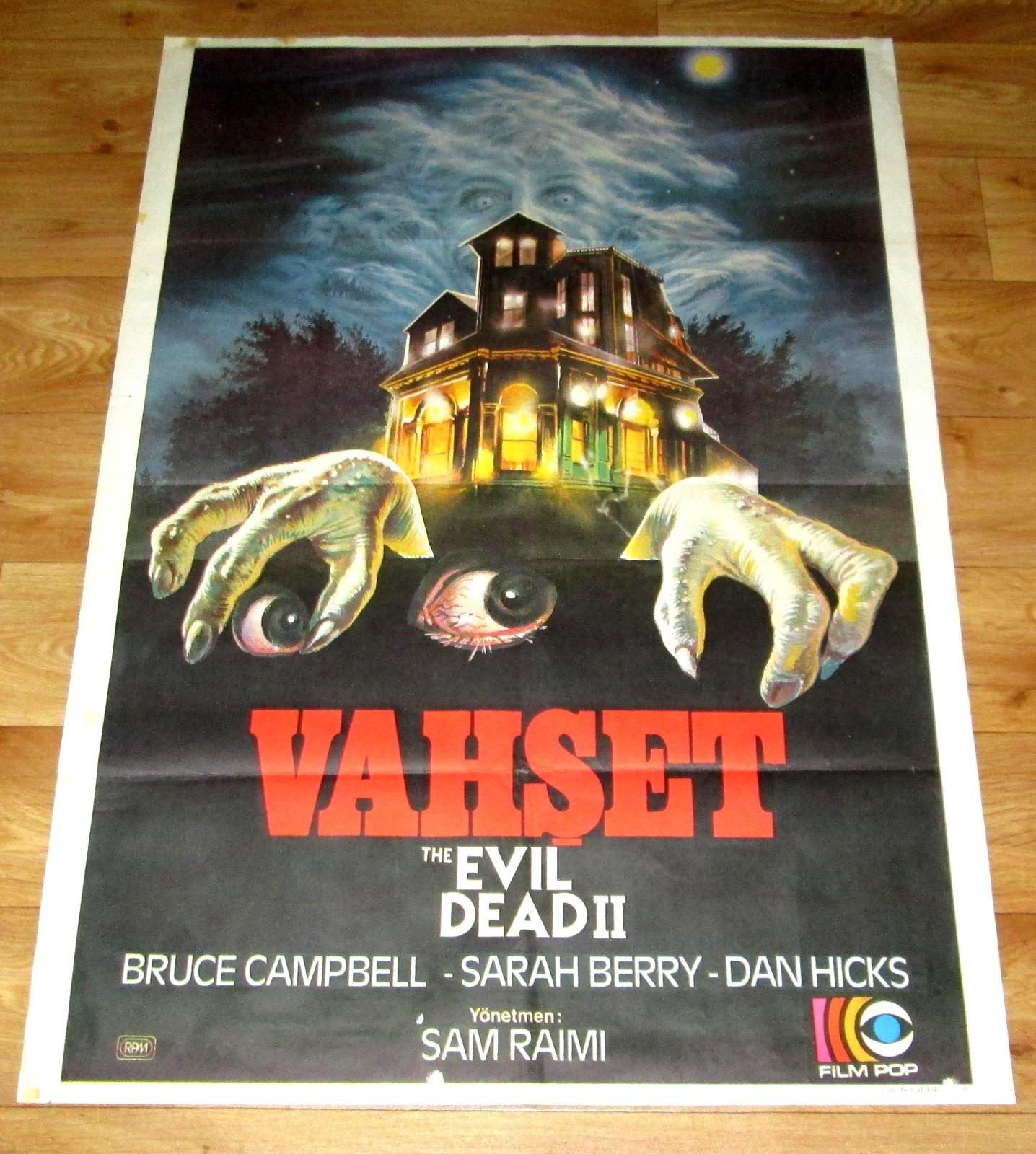 EVIL DEAD II 1987 Bruce Campbell Unique ORIGINAL Turkish 27x40 Movie Poster
