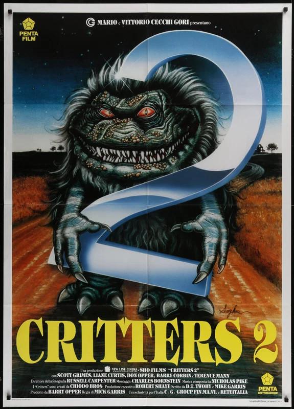 Critters 2: The Main Course 1988 Original Italian 1P Movie Poster 39x55 Horror