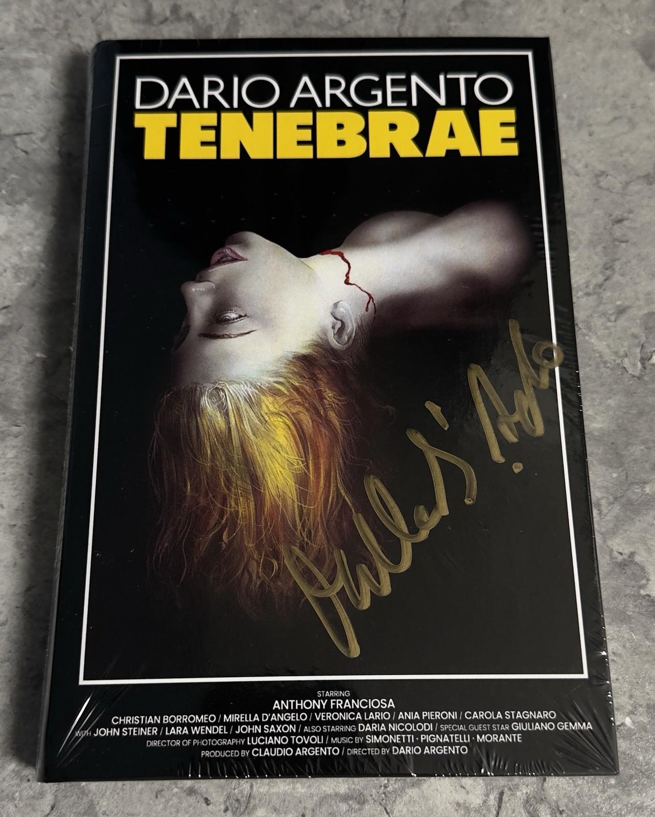 TENEBRE (1982) LIMITED EDITION BLURAY HARDBOX 16/66 SIGNED BY MIRELLA D'ANGELO