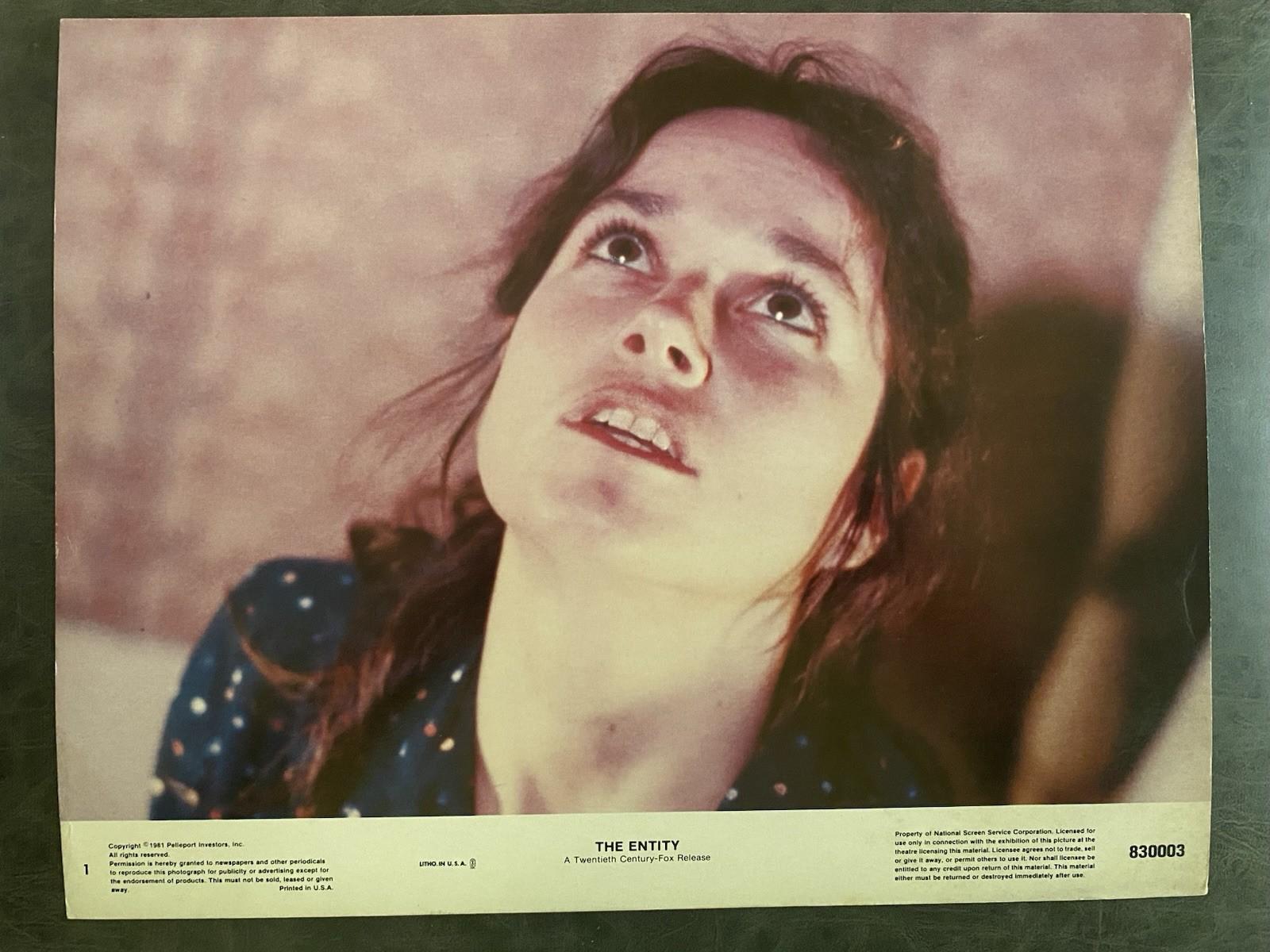 THE ENTITY 1982 Original Vintage Lobby Card with Barbara Hershey & Ron Silver