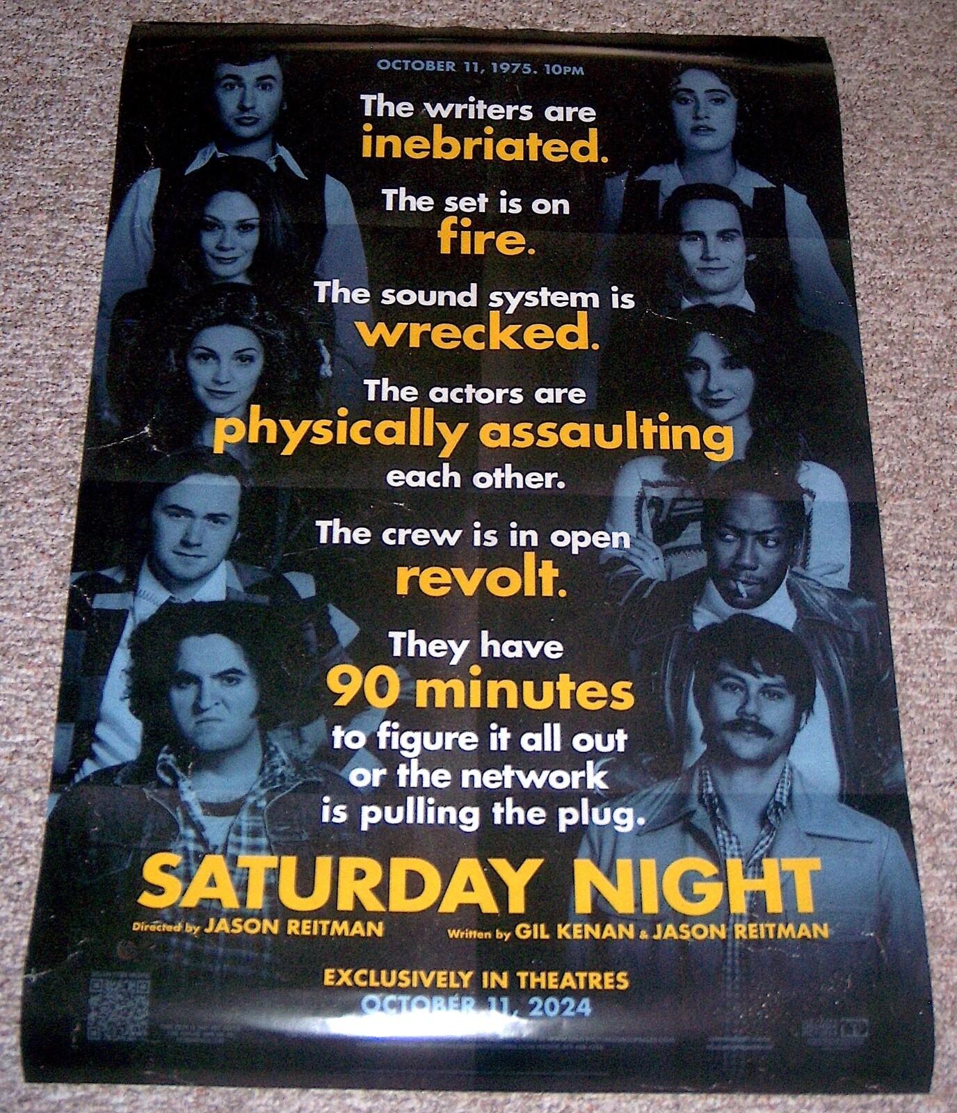 SATURDAY NIGHT  ***Original Movie Poster Double-Sided  27"x40"