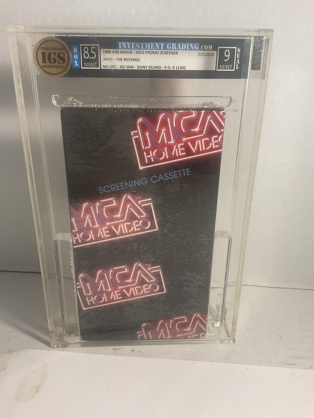 Jaws - The Revenge (VHS, 1988) MCA Home Video SEALED GRADED PROMO NEW screener 