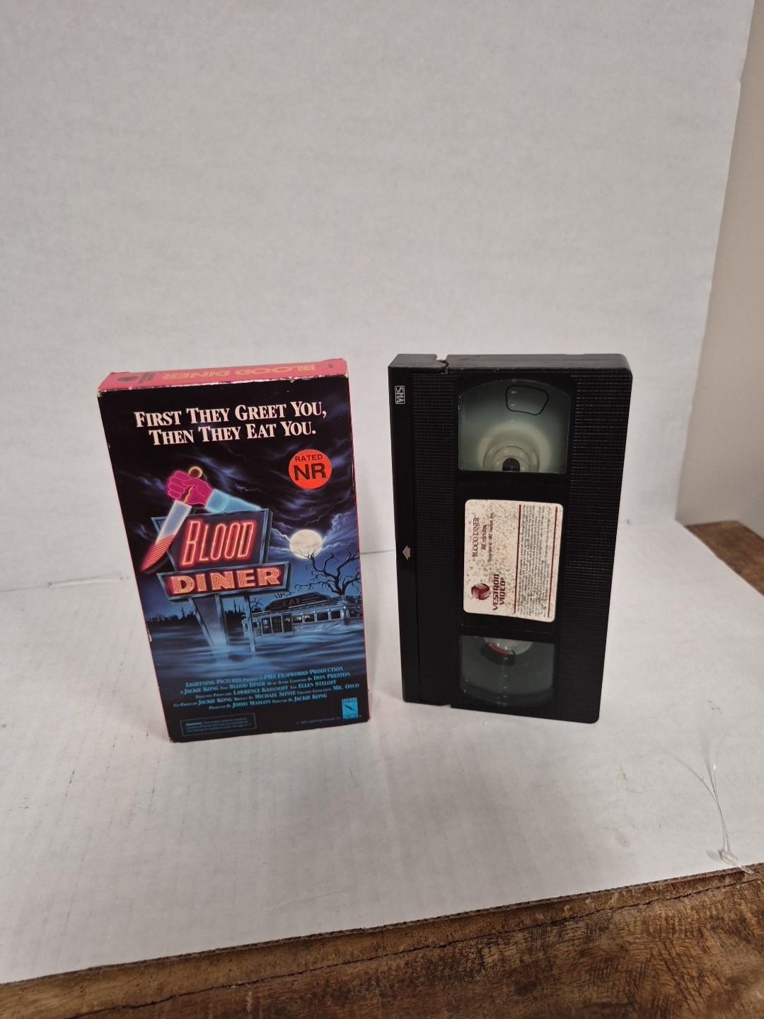 BLOOD DINER VHS TAPE VESTRON VIDEO 1987.