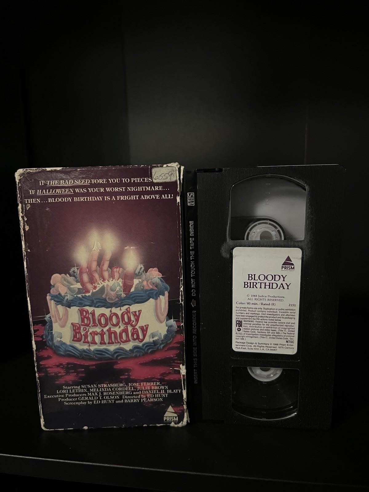 Bloody Birthday VHS Horror Prism 
