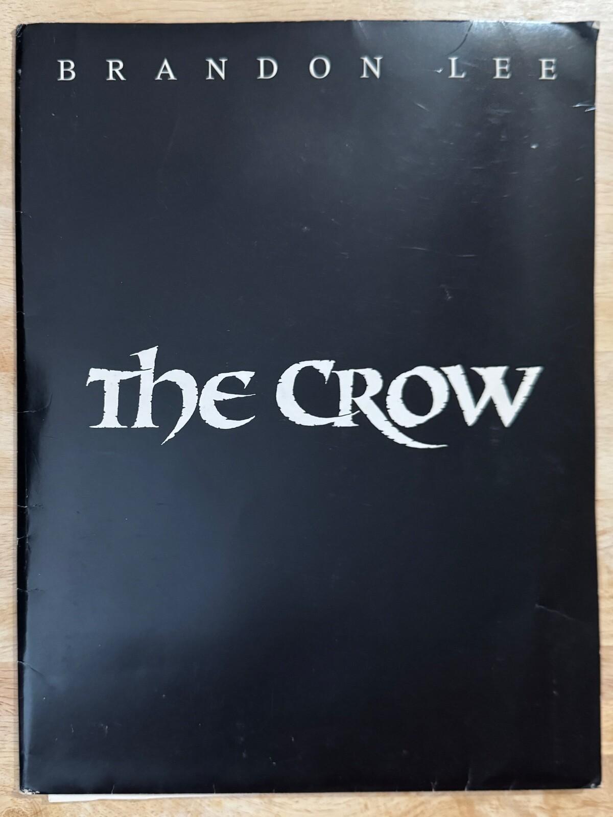 THE CROW 1994 Movie Press Kit - 3 Full Color Sides & 2 Black and White Photos