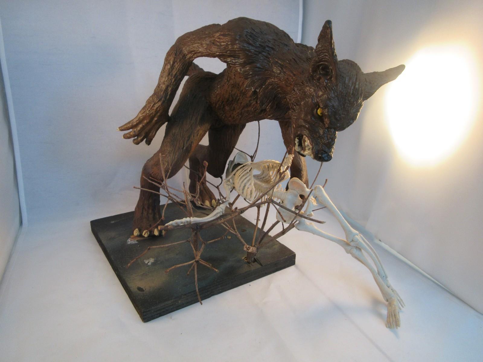 Vintage 1989 Screamin Models Werewolf Vinyl Model Kit  Pre Painted