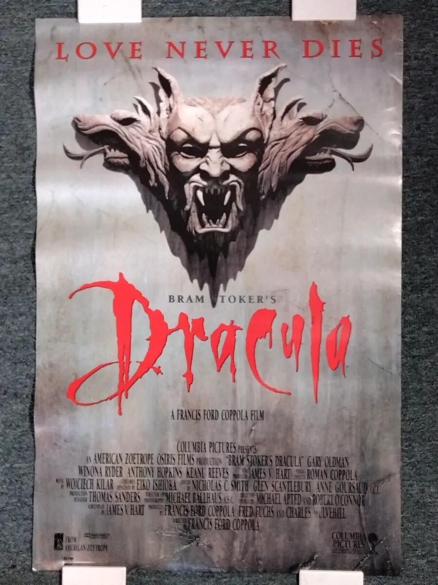 Factory Sealed Bram Stoker's DRACULA Love Never Dies 1992 Original Poster 23x35
