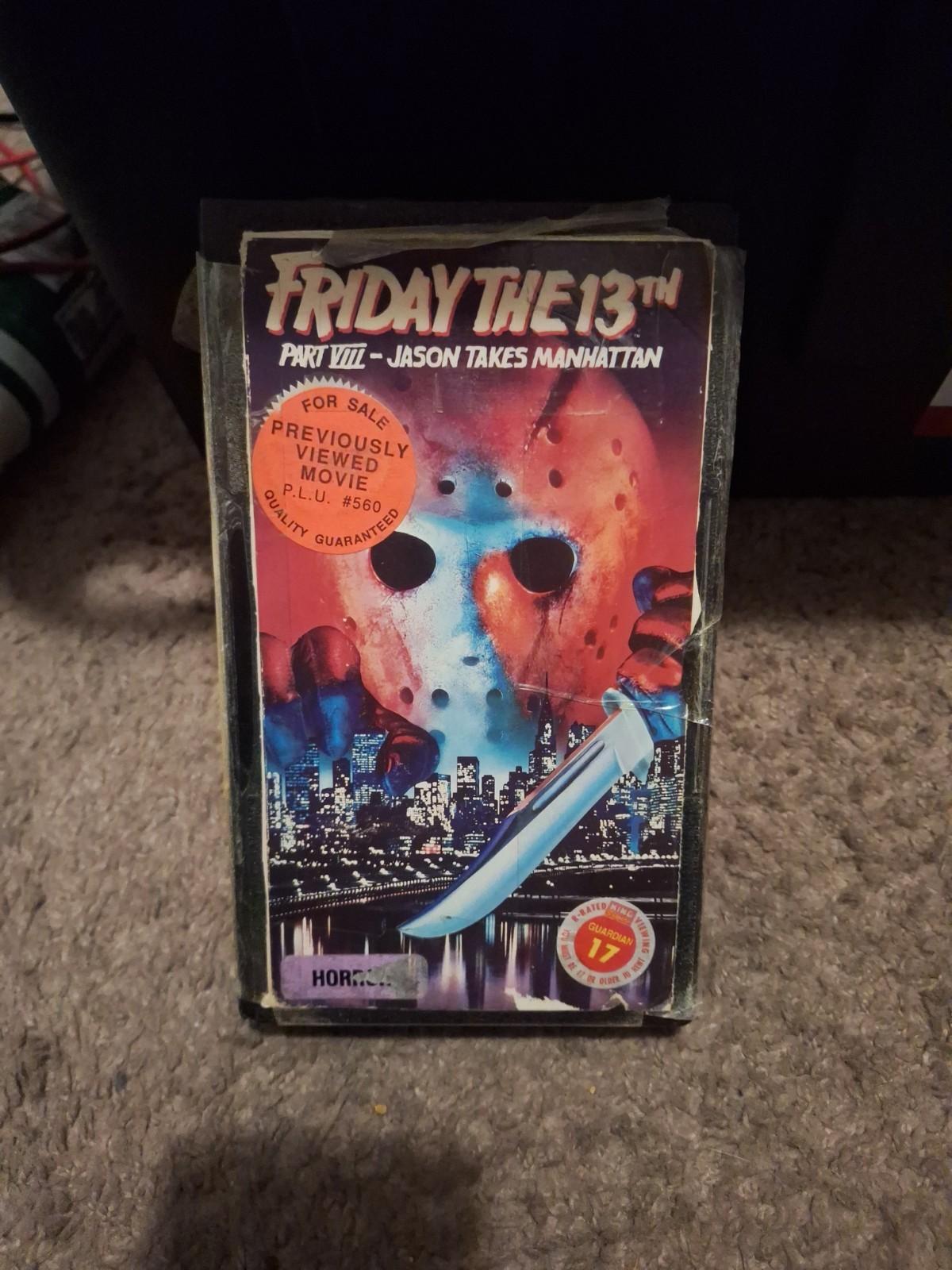 Friday the 13th Part 8 Jason Takes Manhattan VHS 1989 Horror (Read Description)