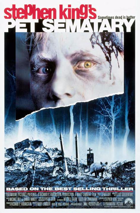 Pet Sematary (1989) Movie Poster, Original, SS, Unused, NM, Rolled