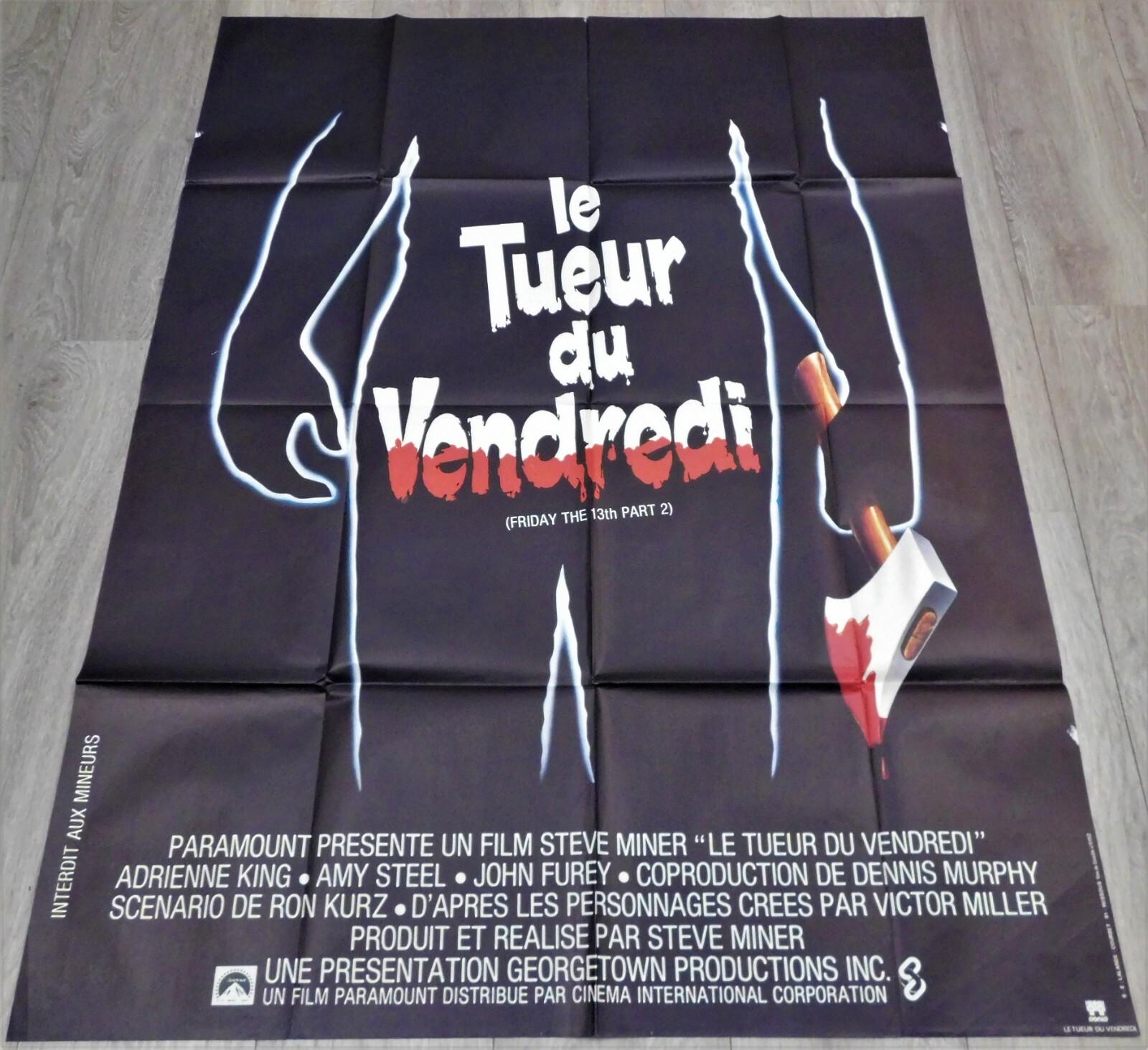 Friday the 13th Part 2 *French Movie Poster Original 47"63" *1981