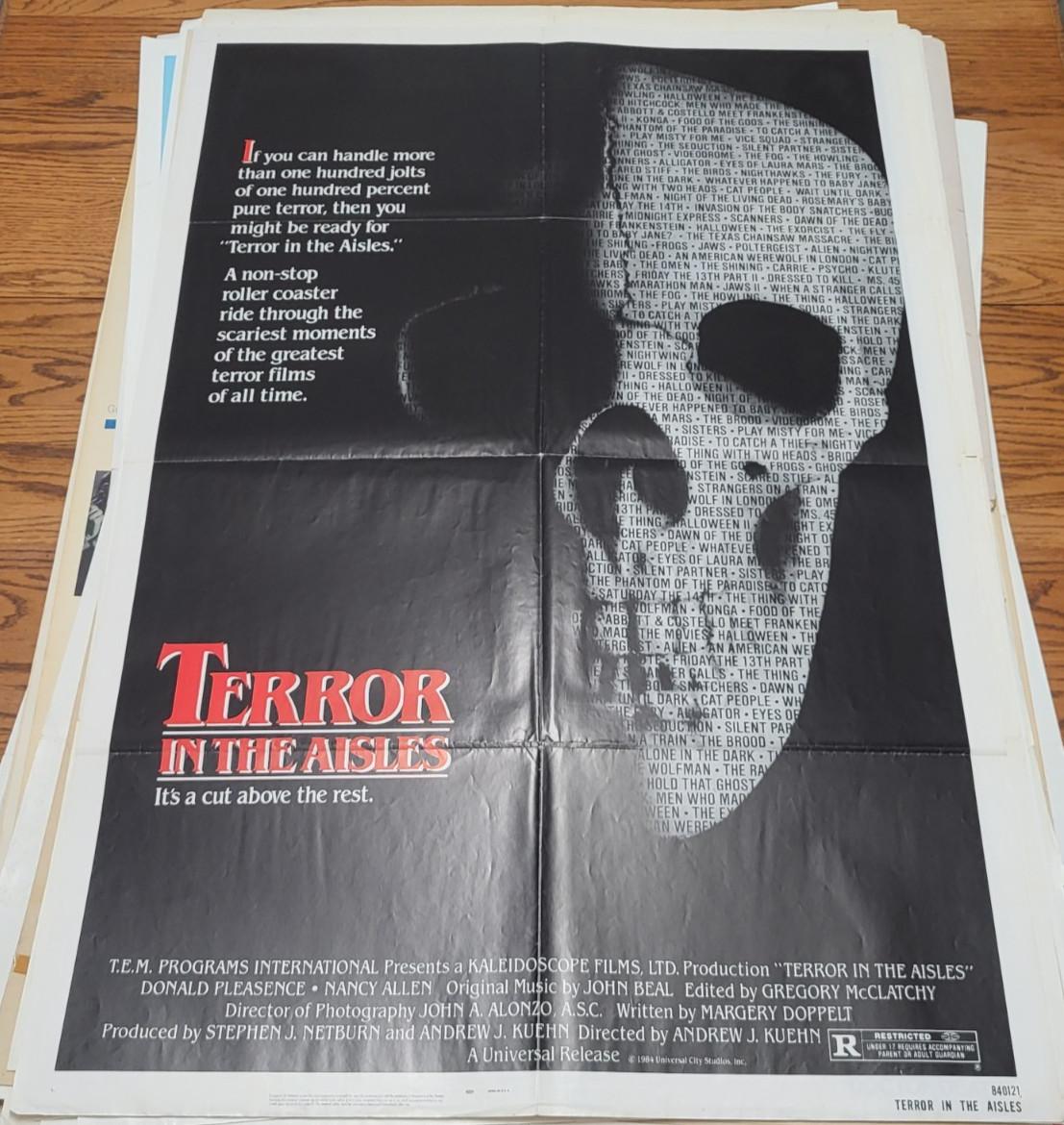 Terror In The Aisles (1984) One Sheet Authentic Movie Poster 27x41 Horror