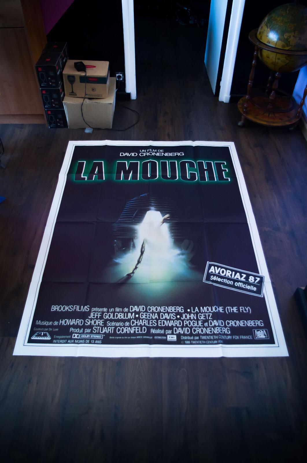 THE FLY David Cronenberg French Grande Vintage Movie Poster Original 1987